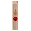 Easter Set, wooden keychain & scented Easter candle flat (30cm) (GRAY)