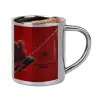 Double-wall metal cup for espresso (220ml)