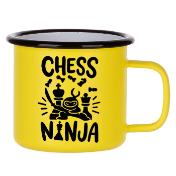 Chess ninja, Metallic enamel MATT Yellow cup 360ml