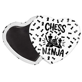 Chess ninja, Μαγνητάκι καρδιά (57x52mm)