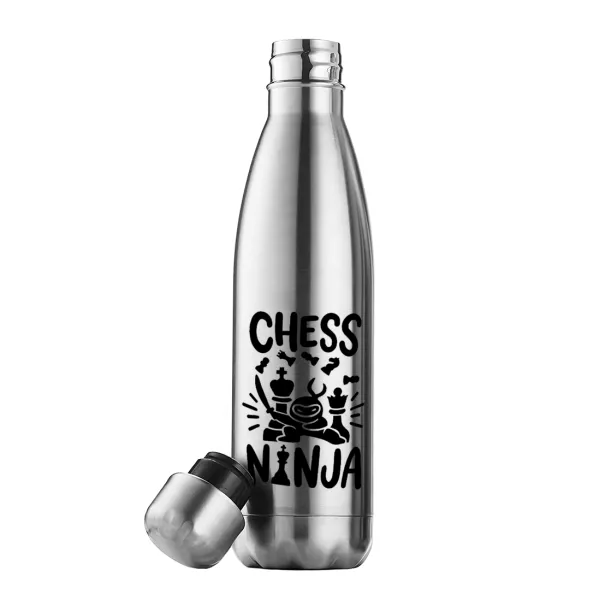 Chess ninja — Inox (Stainless steel) double-walled metal mug, 500ml