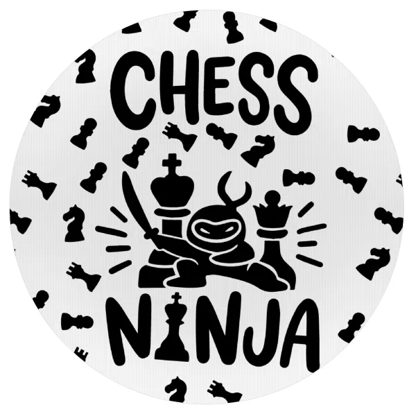 Chess ninja — Mousepad Round 20cm