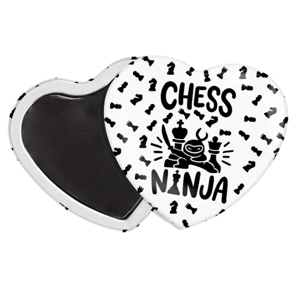 Chess ninja — Heart magnet (57x52mm)