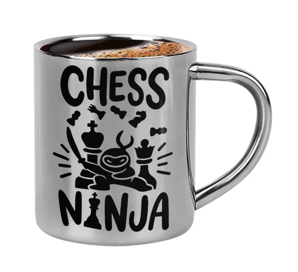 Chess ninja — Κουπάκι μεταλλικό διπλού τοιχώματος για espresso (220ml)