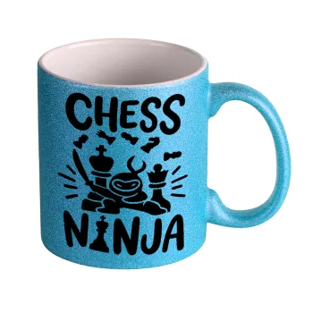 Chess ninja, Κούπα Σιέλ Glitter που γυαλίζει, κεραμική, 330ml