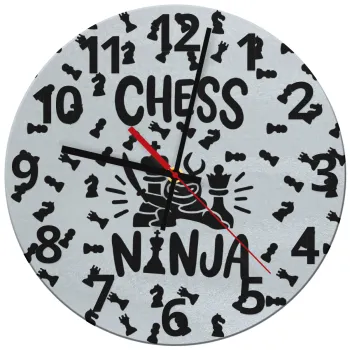 Chess ninja, Ρολόι τοίχου γυάλινο (30cm)