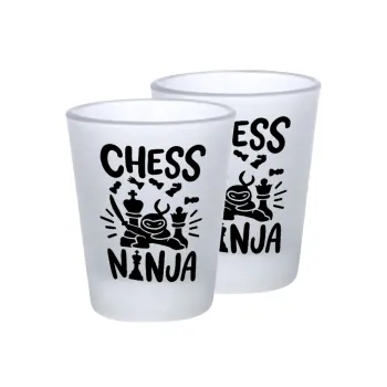 Chess ninja, Σφηνοπότηρα γυάλινα 45ml του πάγου (2 τεμάχια)
