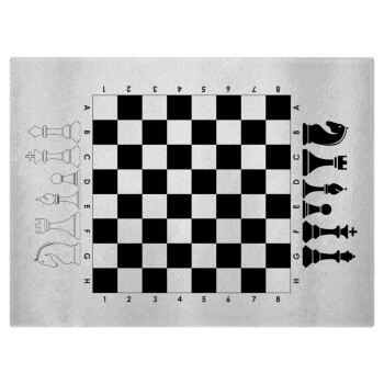 Σκάκι, Επιφάνεια κοπής γυάλινη (38x28cm)