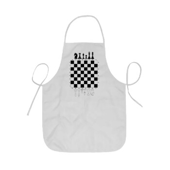 Chess, Ποδιά Σεφ ολόσωμη κοντή  Παιδική (44x62cm)