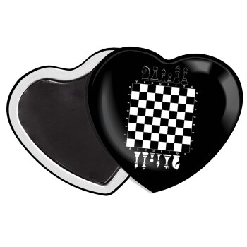 Σκάκι, Μαγνητάκι καρδιά (57x52mm)