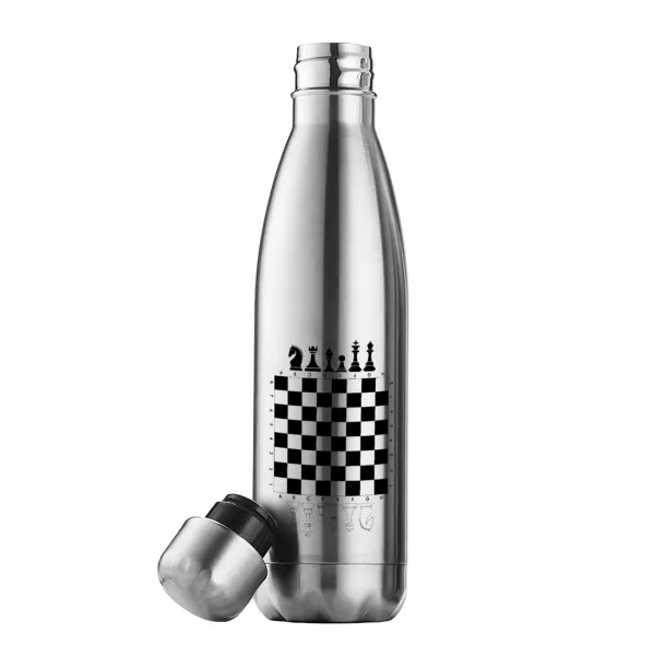 Chess — Inox (Stainless steel) double-walled metal mug, 500ml