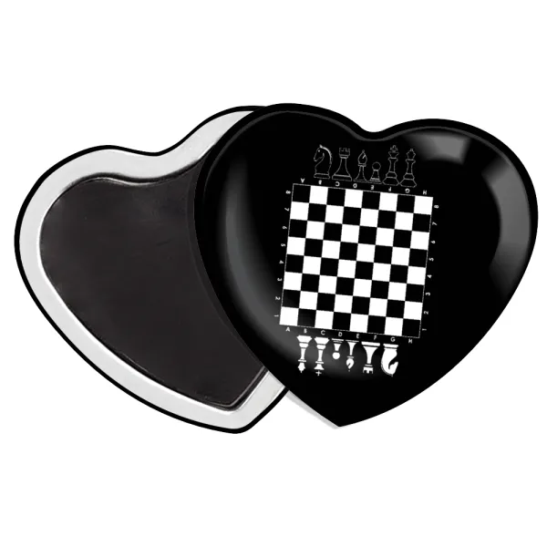 Chess — Heart magnet (57x52mm)