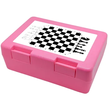 Chess, Children's cookie container PINK 185x128x65mm (BPA free plastic)