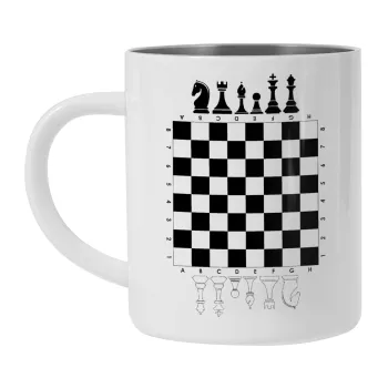 Chess, Mug Stainless steel double wall 300ml