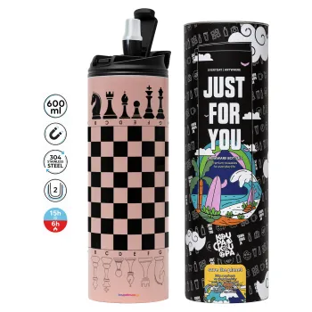 Chess, Tumbler stainless steel PINK 600ml