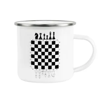 Σκάκι, Κούπα Μεταλλική εμαγιέ λευκη 360ml