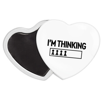 I'm thinking, Μαγνητάκι καρδιά (57x52mm)