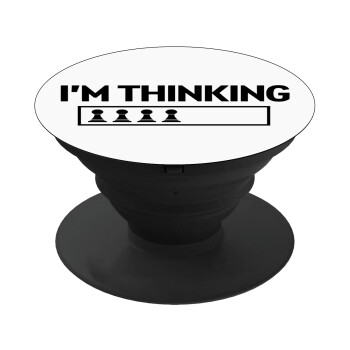 I'm thinking, Phone Holders Stand  Black Hand-held Mobile Phone Holder