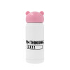 Pink stainless steel thermal flask, 320ml