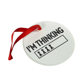 I'm thinking, Christmas ornament glass 9cm