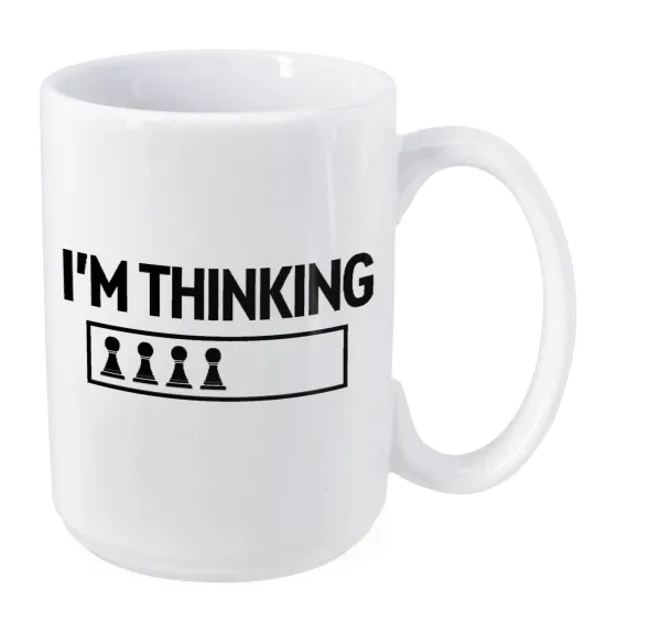 I'm thinking — Mega mug, ceramic, 450ml