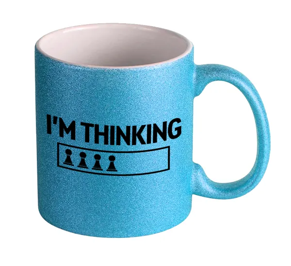 I'm thinking — Κούπα Σιέλ Glitter που γυαλίζει, κεραμική, 330ml