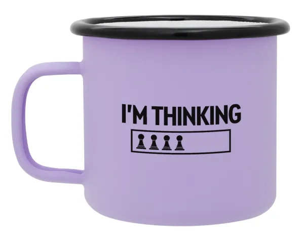 I'm thinking — Κούπα Μεταλλική εμαγιέ ΜΑΤ Light Pastel Purple 360ml