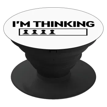 I'm thinking, Phone Holders Stand  Black Hand-held Mobile Phone Holder