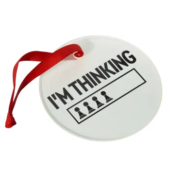 I'm thinking, Christmas ornament glass 9cm