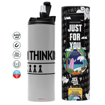 I'm thinking, Tumbler stainless steel GREY 600ml