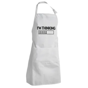 I'm thinking, Adult Chef Apron (with sliders and 2 pockets)