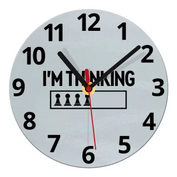 I'm thinking, Ρολόι τοίχου γυάλινο (20cm)