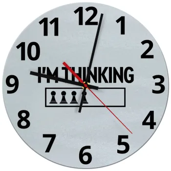 I'm thinking, Ρολόι τοίχου γυάλινο (30cm)