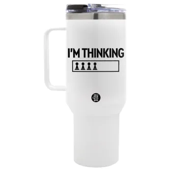 I'm thinking, Mega Tumbler με καπάκι, διπλού τοιχώματος (θερμό) 1,2L