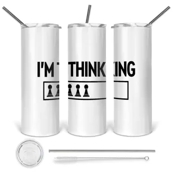 I'm thinking, Tumbler stainless steel 600ml, with metal straw & cleaning brush