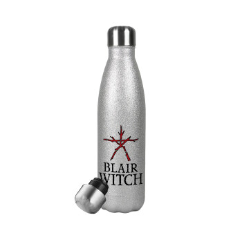 The Blair Witch Project , Metallic Glitter Silver Thermos Flask (Stainless steel), double-walled, 500ml