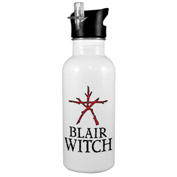 The Blair Witch Project , White water bottle with straw, stainless steel 600ml