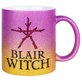 The Blair Witch Project , Κούπα Χρυσή/Ροζ Glitter, κεραμική, 330ml
