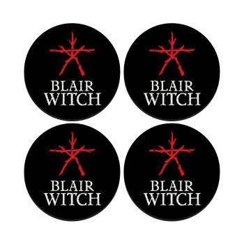 The Blair Witch Project , SET of 4 round wooden coasters (9cm)