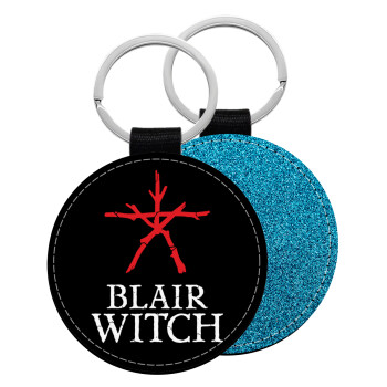 The Blair Witch Project , Μπρελόκ Δερματίνη, στρογγυλό ΜΠΛΕ (5cm)