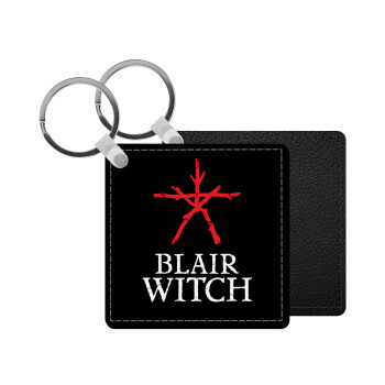 The Blair Witch Project , Μπρελόκ Δερματίνη, τετράγωνο ΜΑΥΡΟ (5x5cm)