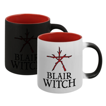 The Blair Witch Project , Κούπα Μαγική εσωτερικό κόκκινο, κεραμική, 330ml που αλλάζει χρώμα με το ζεστό ρόφημα
