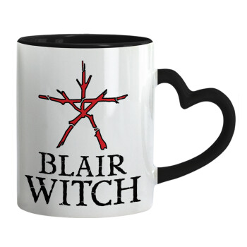 The Blair Witch Project , Mug heart black handle, ceramic, 330ml