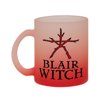 The Blair Witch Project , Κούπα γυάλινη δίχρωμη με βάση το κόκκινο ματ, 330ml