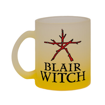 The Blair Witch Project , Κούπα γυάλινη δίχρωμη με βάση το κίτρινο ματ, 330ml