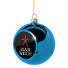 Blue Christmas tree ball ornament 8cm