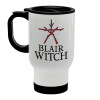 The Blair Witch Project , Κούπα ταξιδιού ανοξείδωτη με καπάκι, διπλού τοιχώματος (θερμό) λευκή 450ml