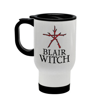 The Blair Witch Project , Κούπα ταξιδιού ανοξείδωτη με καπάκι, διπλού τοιχώματος (θερμό) λευκή 450ml