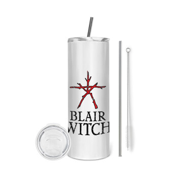 The Blair Witch Project , Eco friendly ποτήρι θερμό (tumbler) από ανοξείδωτο ατσάλι 600ml, με μεταλλικό καλαμάκι & βούρτσα καθαρισμού
