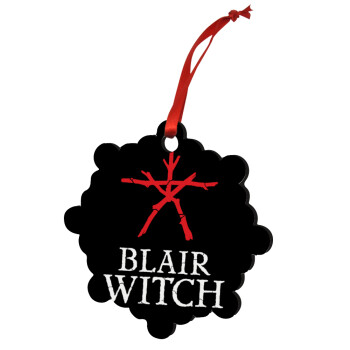 The Blair Witch Project , Χριστουγεννιάτικο στολίδι snowflake ξύλινο 7.5cm